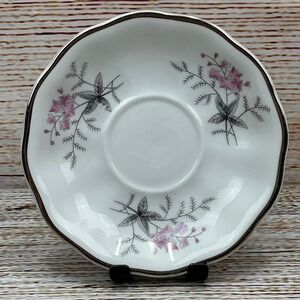 Favolina Karolina‎ Jarolina Poland 3879 Saucer Silver Scalloped Floral 2